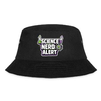 Science Nerd Alert Motive - Bucket Hat - black - Front - Lela (165cm)
