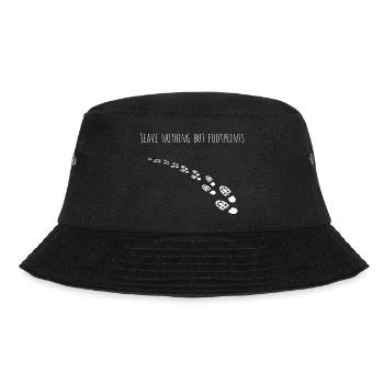 Footprint Path: Leave Traces - Bucket Hat - black - Front - Lela (165cm)