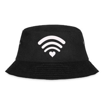 Wi-Fi-Heart-Wifi Design - Bucket Hat - black - Front - Lela (165cm)