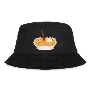 pommes - Bucket Hat - Schwarz - Vorne - Lela (165cm)