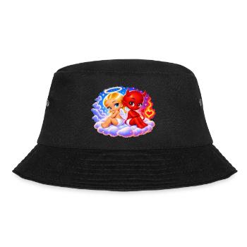 Angel & Devil – Sweet and Mischievous - Bucket Hat - black - Front - Lela (165cm)