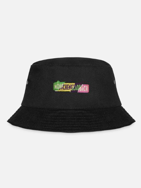 Mönchengladbach Deutschland Schrift Punk Retro - Bucket Hat - Schwarz