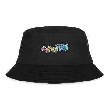 Aachen Deutschland Stadt Graffiti Spray Sprayer - Bucket Hat - Schwarz - Vorne - Lela (165cm)
