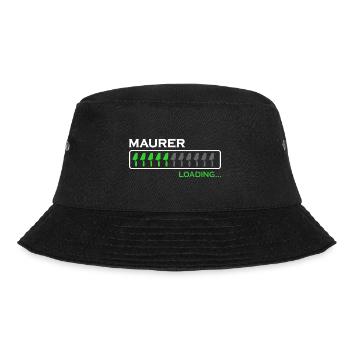 Maurer mauern Mörtel Maurermeister Maurerkelle - Bucket Hat - Schwarz - Vorne - Lela (165cm)