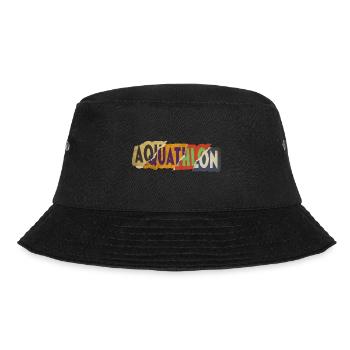 Aquathlon Schwimmen Laufen Sport Vintage Retro - Bucket Hat - Schwarz - Vorne - Lela (165cm)
