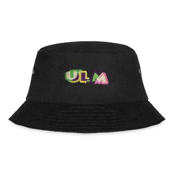 Ulm Deutschland Stadt Schrift Punk Retro - Bucket Hat - Schwarz - Vorne - Lela (165cm)