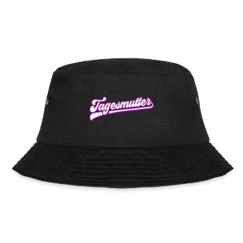 Tagesmutter | Farben änderbar - Bucket Hat - Schwarz - Vorne - Lela (165cm)