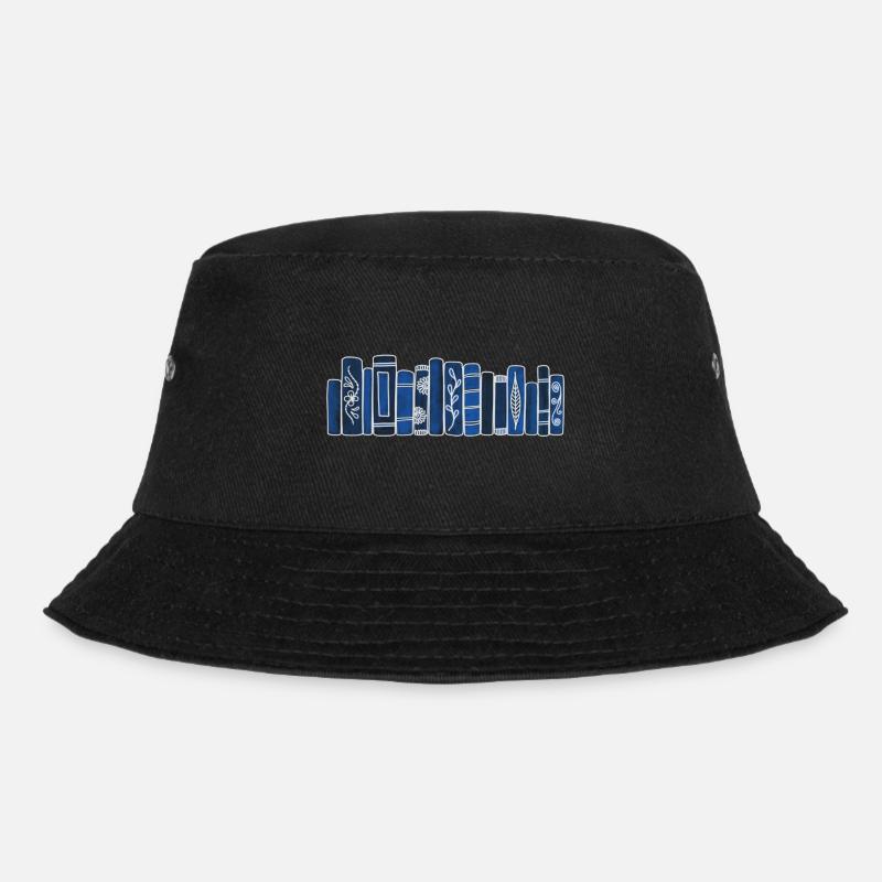 Antike blaue Bücher - Bucket Hat - Schwarz