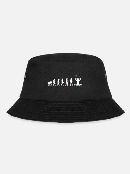 eisbaden eiskalt eisbader evolution kneipp eisloch - Bucket Hat - Schwarz