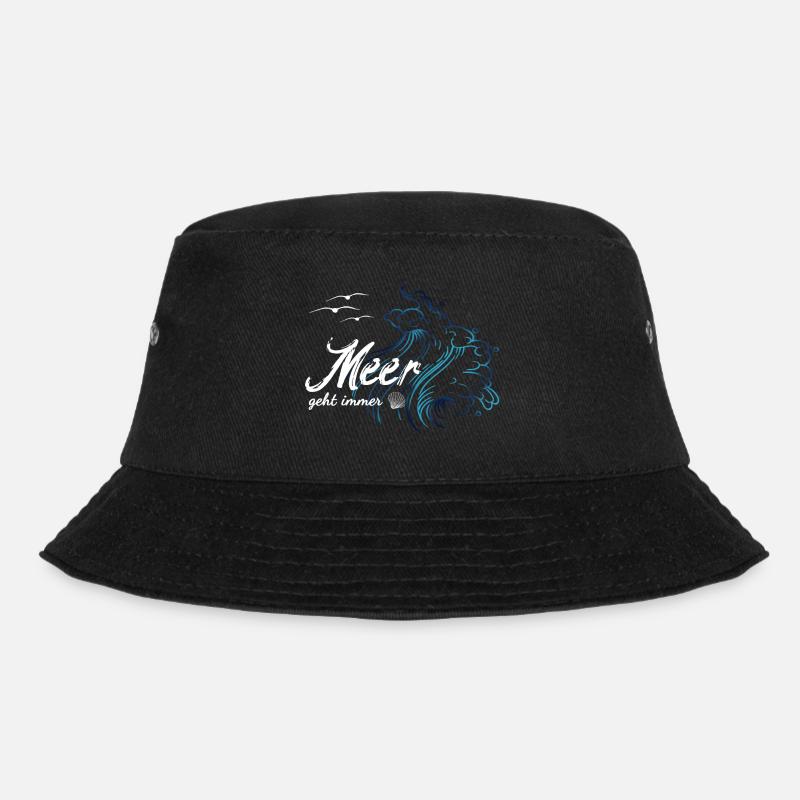 Meer geht immer - Bucket Hat - Schwarz