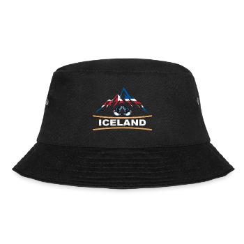 Vintage Island - Papageitaucher - Bucket Hat - Schwarz - Vorne - Lela (165cm)