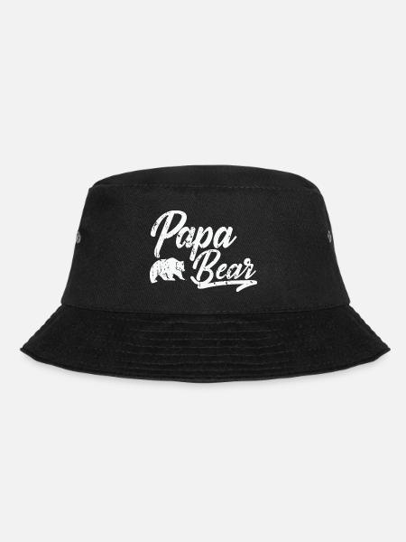 Papabär - Bucket Hat - Schwarz