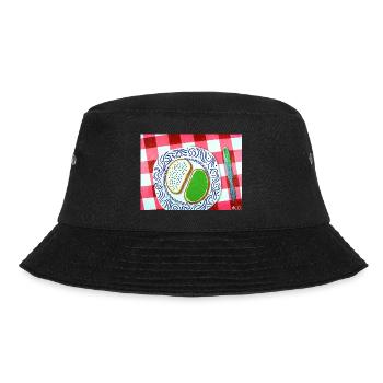 Unser tägliches Brot gibst du uns heute - Bucket Hat - Schwarz - Vorne - Lela (165cm)