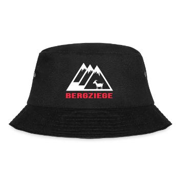 bergziege alpin bergwandern bergziel via ferrata - Bucket Hat - Schwarz - Vorne - Lela (165cm)