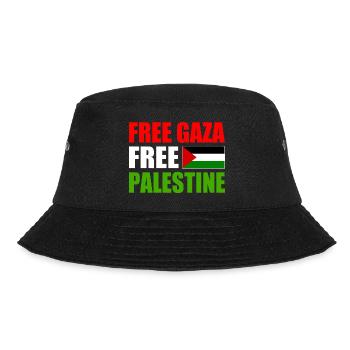 Free gaza free palestine - Bucket Hat - Schwarz - Vorne - Lela (165cm)
