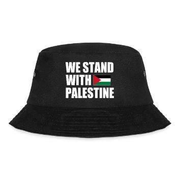 We stand with palestine - Bucket Hat - black - Front - Lela (165cm)