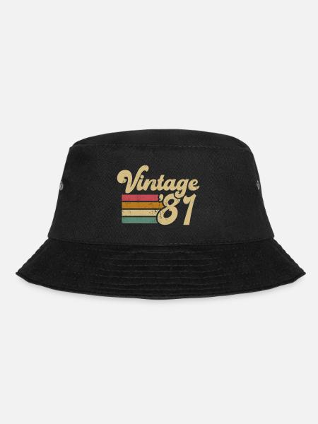 1981 Vintage Millésime anniversaire Retro cadeau - Bob - noir