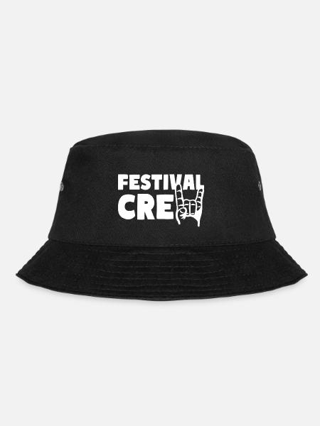 FESTIVAL CREW Party Team Musik Feiern - Bucket Hat - Schwarz