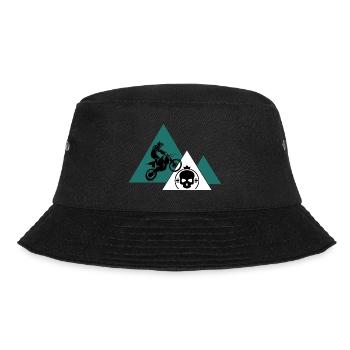 motocross dirtbike stunt motorcycle motorsport - Bucket Hat - black - Front - Lela (165cm)