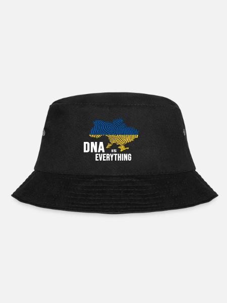 UKRAINE slava ukraini zelenskyi ukrainian DNA - Bucket Hat - black