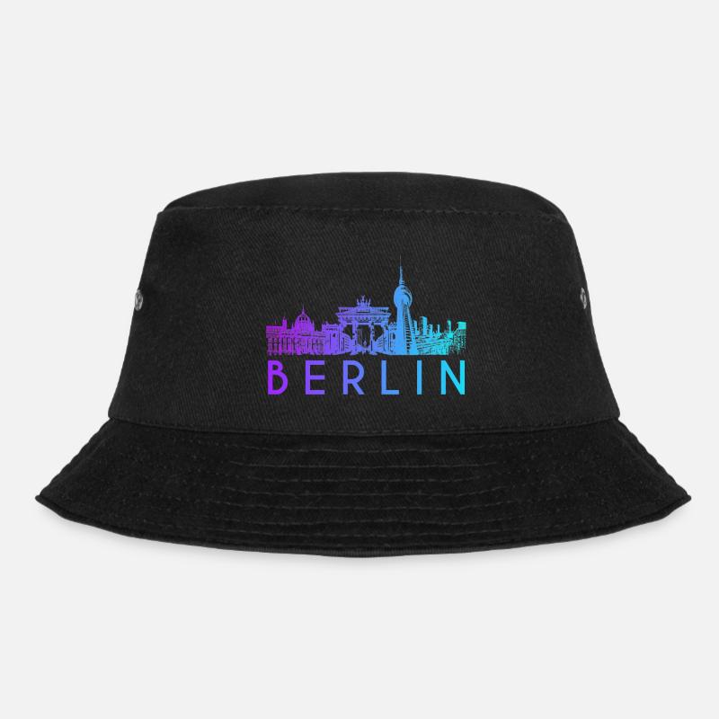 Berlin Skyline - Bucket Hat - Schwarz
