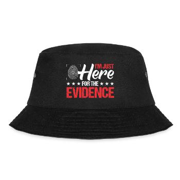 Gerichtsmediziner Forensiker Forensik - Bucket Hat - Schwarz - Vorne - Lela (165cm)