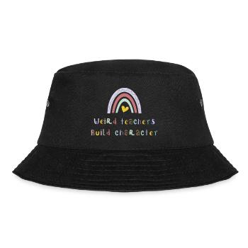 Seltsame Lehrer bauen Charakter auf - Bucket Hat - Schwarz - Vorne - Lela (165cm)