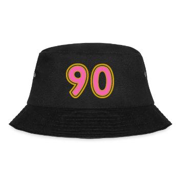 90. 90 YEARS. 90TH ANNIVERSARY. 90TH ANNIVERSARY. - Bucket Hat - black - Front - Lela (165cm)