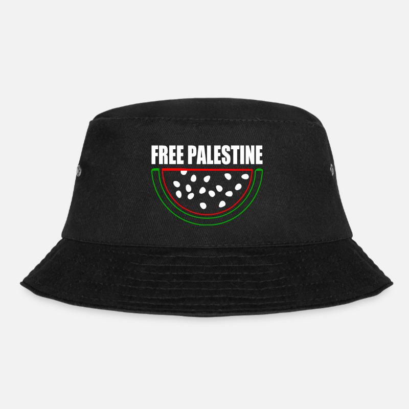 Free palestine Wassermelone Melone - Bucket Hat - Schwarz