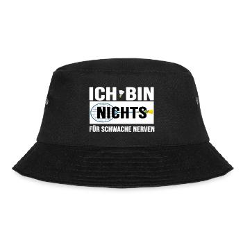 badminton ist nichts für schwache nerven - Bucket Hat - Schwarz - Vorne - Lela (165cm)