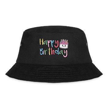 Joyeux anniversaire Joyeux gâteau d’anniversaire - Bob - noir - Devant - Lela (165cm)