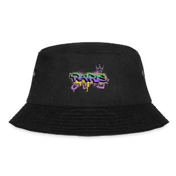 Paris Frankreich Stadt Graffiti Spray Sprayer - Bucket Hat - Schwarz - Vorne - Lela (165cm)