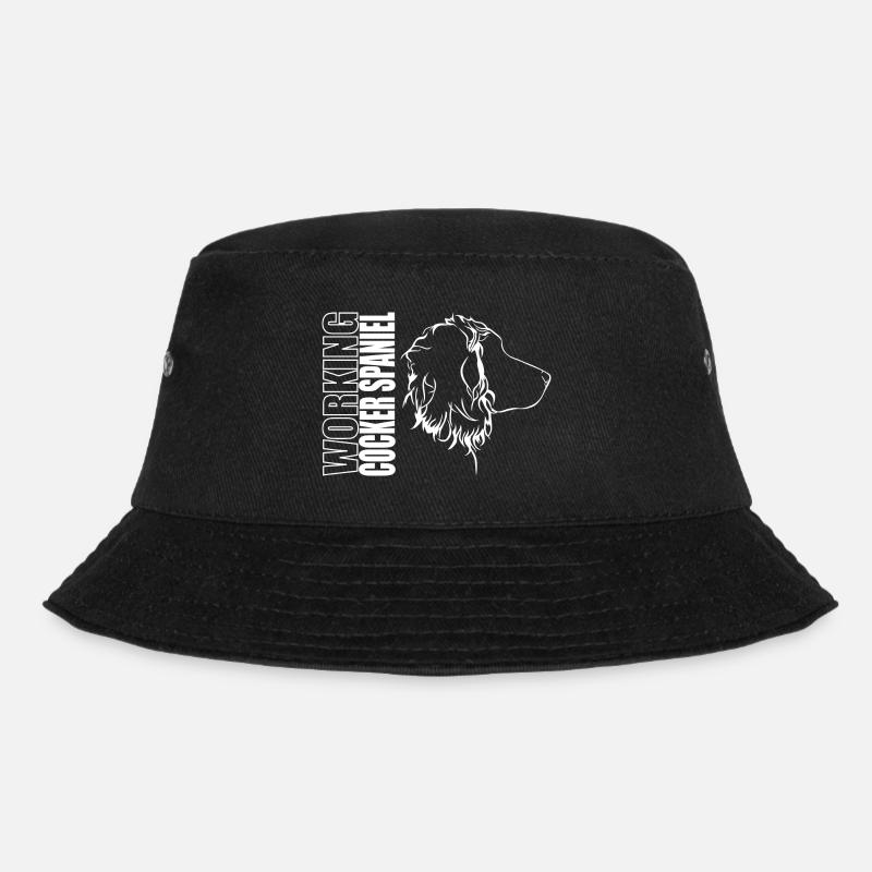 WORKING COCKER SPANIEL Profil Hunde Hund Wilsigns - Bucket Hat - Schwarz