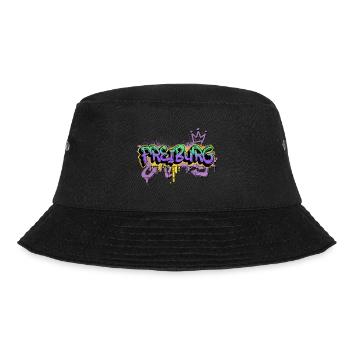 Freiburg Deutschland Stadt Graffiti Spray Sprayer - Bucket Hat - Schwarz - Vorne - Lela (165cm)