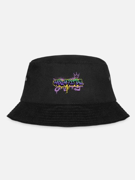 American Football Graffiti Spray Sprayer Sport - Bucket Hat - Schwarz