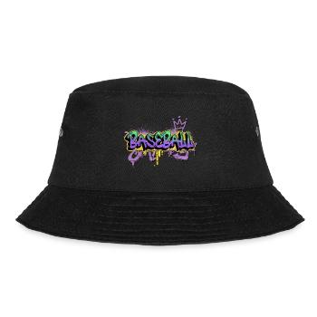 Baseball Graffiti Sprayer Baseball Player Sports - Bucket Hat - black - Front - Lela (165cm)