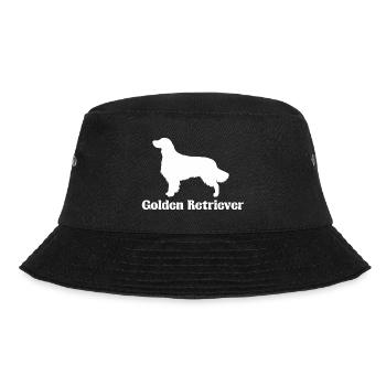 Golden Retriever Silhouette - Bucket Hat - Schwarz - Vorne - Lela (165cm)