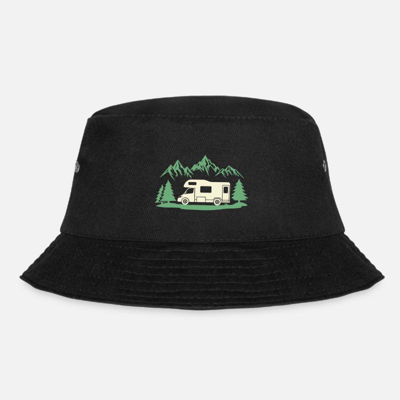 Wohnmobil rv Park Wohnmobil - Bucket Hat - Schwarz