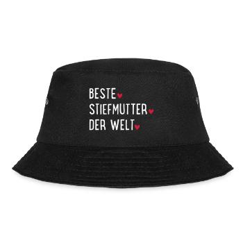 beste Stiefmutter der Welt - Bucket Hat - Schwarz - Vorne - Lela (165cm)