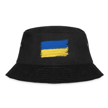 Ukraine Flag Peace Support Kiev War - Bucket Hat - black - Front - Lela (165cm)