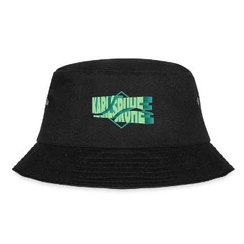 Karlsruhe Deutschland Stadt 3D Schrift Skyline - Bucket Hat - Schwarz - Vorne - Lela (165cm)