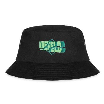 Krefeld Deutschland Stadt 3D Schrift Skyline - Bucket Hat - Schwarz - Vorne - Lela (165cm)