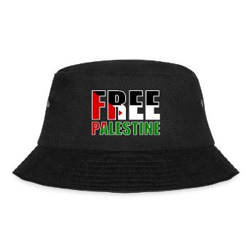 Free palestine - Bucket Hat - Schwarz - Vorne - Lela (165cm)
