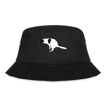 English Pointer dog at his business I - Bucket Hat - black - Front - Lela (165cm)