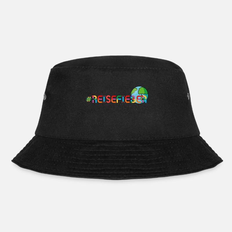 Reisefieber - Bucket Hat - Schwarz