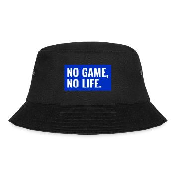 NO GAME, NO LIFE. Blue Design - Bucket Hat - black - Front - Lela (165cm)