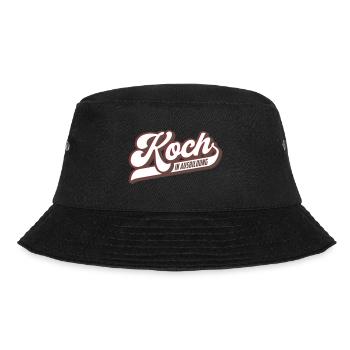 Koch in Ausbildung | Farben änderbar - Bucket Hat - Schwarz - Vorne - Lela (165cm)
