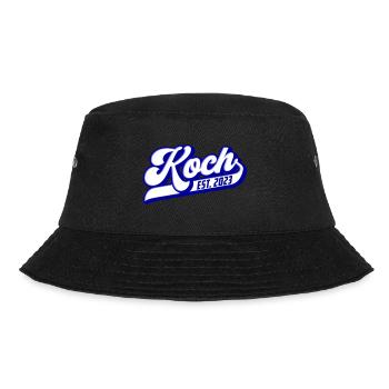 Koch Est. 2023 | Farben änderbar - Bucket Hat - Schwarz - Vorne - Lela (165cm)