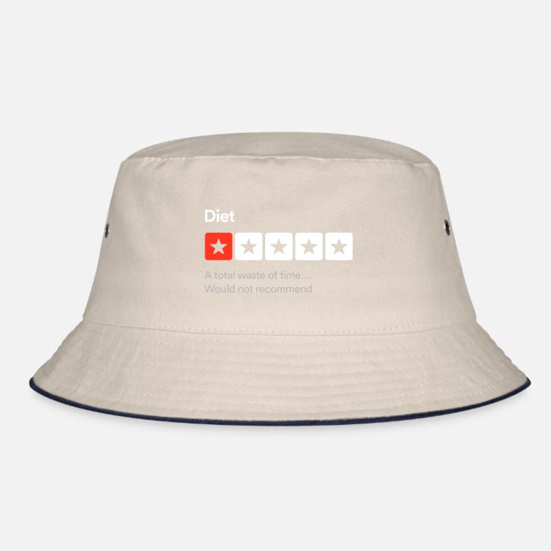 Diät, eine totale Zeitverschwendung... Sarkastisch mit einem Stern Bucket Hat