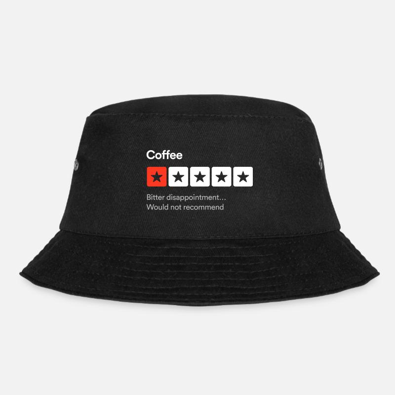 Kaffee, bittere Enttäuschung... Sarkastisch ein Stern - Bucket Hat - Schwarz